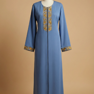 جلّباب دجينز بالطرز الذهبي – قصّة كلاسيكية وأنيقة 123